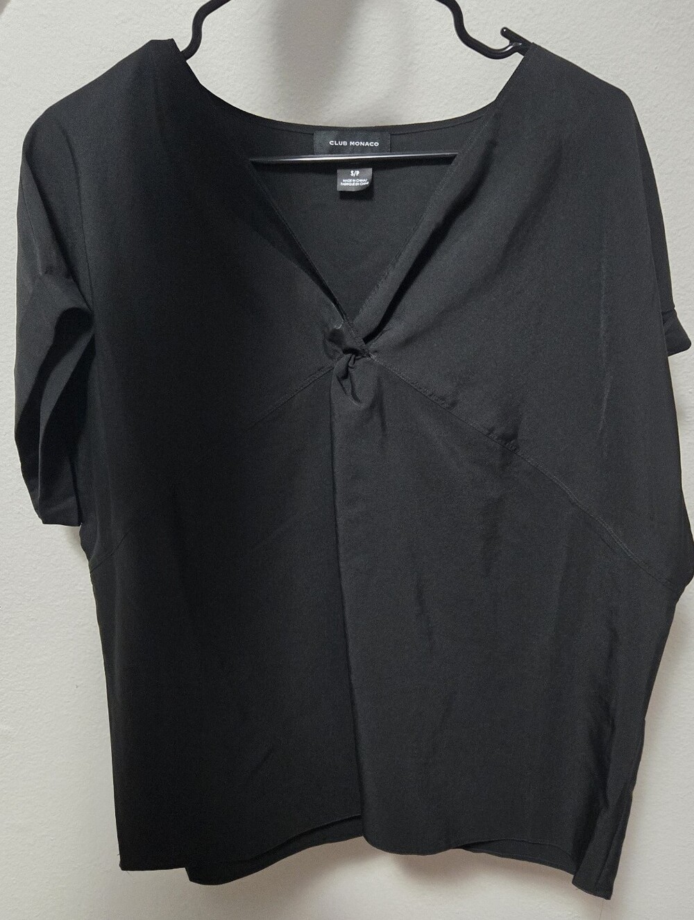 Club Monaco Oversized Knot-Front Blouse